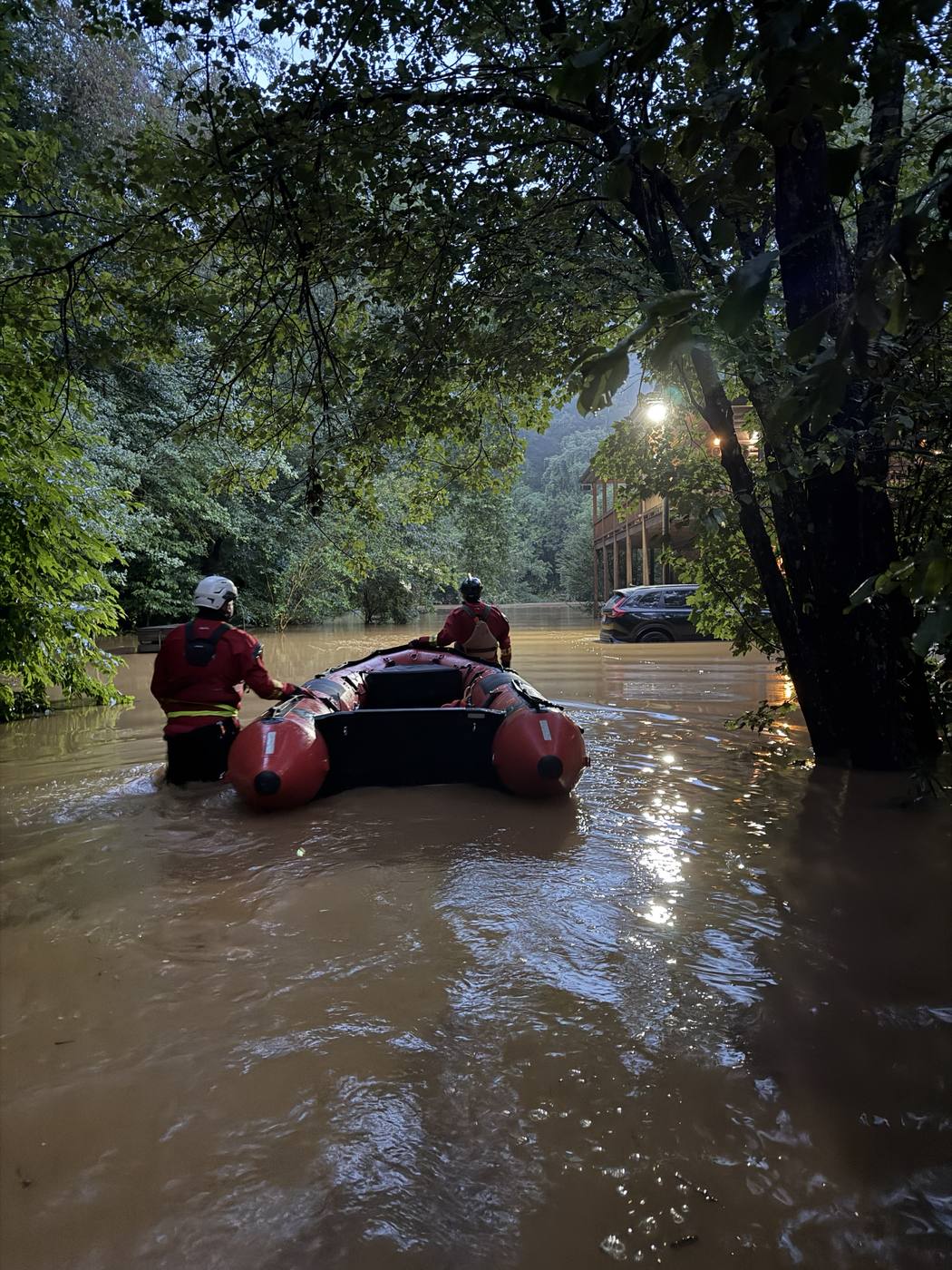 TSR responding in floodwater conditions
