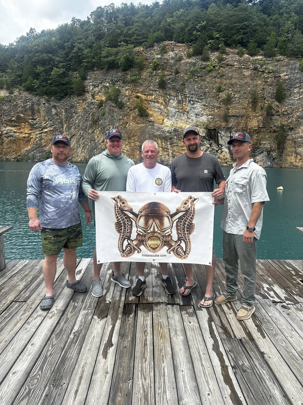TSR team after a training dive